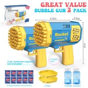 2-Pack Bubble Machine Set: Ultimate Kids' Fun!