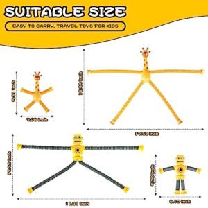 4PCS Autism Sensory Suction Robot Fidget Toys for Kids