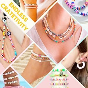 5000 Pcs Dowsabel Clay Beads Bracelet Kit for Kids