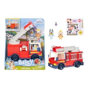 BLUEY Firetruck Playset with Exclusive Bingo & Bob Bilby!