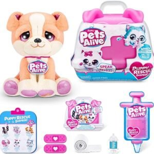 Interactive Puppy Rescue Plush: Heal, Speak & Play!
