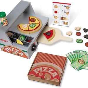 Melissa & Doug Wooden Pizza Play Set - 41 Pcs Fun!