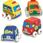 Soft Pull-Back Vehicle Set for Babies & Toddlers