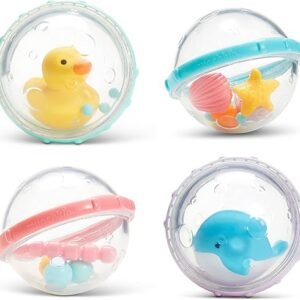 Stimulating Munchkin® Float & Play Bubbles™ Bath Toy Set
